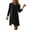 Black, variant on Women's 2023 New Lace Cardigan Solid Color Dress Jacket Two Piece Set