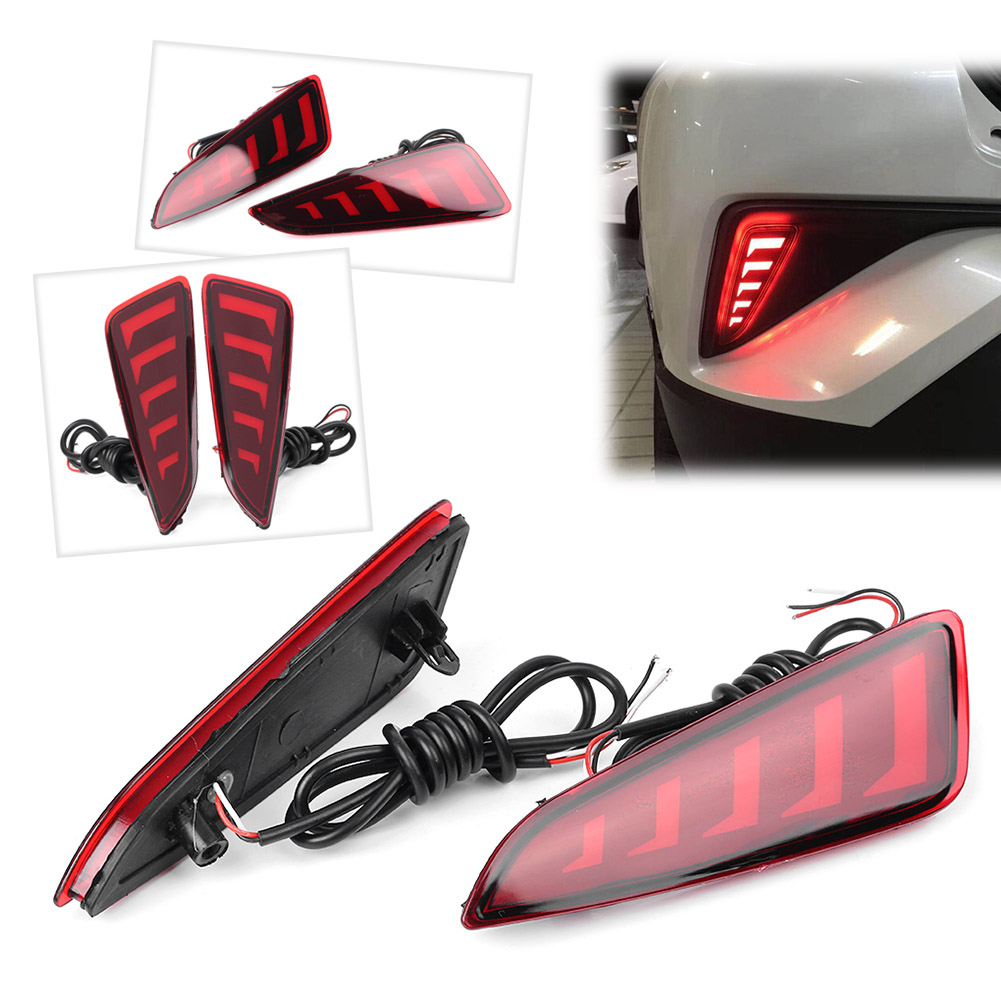 GZYF Car Rear Fog Lights 12V LED Bumper Tail Light For Toyota CHR C-HR 2016-18 - Walmart.com ...