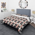 thumbnail image 3 of Designart 'Retro Circular Pattern II' Mid-Century Modern Duvet Cover Set, 3 of 4