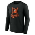 thumbnail image 2 of Men's Adley Rutschman Black Baltimore Orioles Fastball Player Name & Number Long Sleeve T-Shirt, 2 of 3