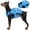 Blue, variant on Kuoser Dog Life Jacket, Reflective and Adjustable Dog Life Vest for Small Medium Large Dogs Yellow, M