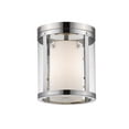 thumbnail image 1 of Z-Lite Willow 3-Light Flush Mount Ceiling Fixture in Chrome – 9 Inch Round, 1 of 1