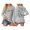 Grey, variant on CAIVO Women's Winter Fashion Sweatshirt Festive Letter Printed Round Neck Tops Long Sleeve Pullover Lightweight Cozy Fall Streetwear