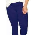 thumbnail image 6 of MOA COLLECTION Women's Plus Size Solid High Waist Full Length Leggings, 6 of 8