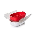 thumbnail image 2 of Moyic Vaporera para microondas de PP de grado alimenticio, vaporera de plástico para verduras, cesta para cocinar al vapor para el hogar, oficina, Herramientas y accesorios para hornear Moyic HA004967-00, 2 of 6