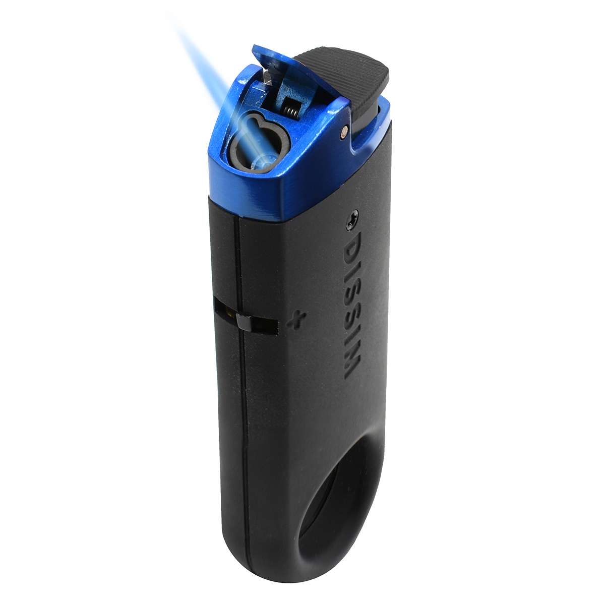 Dissim Slim Butane Jet Torch Lighter Blue Metallic