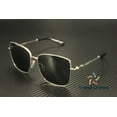 thumbnail image 2 of BURBERRY BE3158 100587 Silver Dark Grey 58 mm Women's Sunglasses, 2 of 7