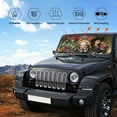 thumbnail image 4 of Beetlejuice Car Windshield Sun Shades, Front Windshield Sun Shade For Car Truck Suv, Foldable Sun Visor, Hardened Reflector Shield Cover, Keeps Your Vehicle Cool, 4 of 9