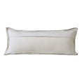 thumbnail image 3 of Ox Bay Wilma 14" x 36" Jet Black Stitch Bordered Cotton Adult Decorative Throw Pillow, 3 of 10
