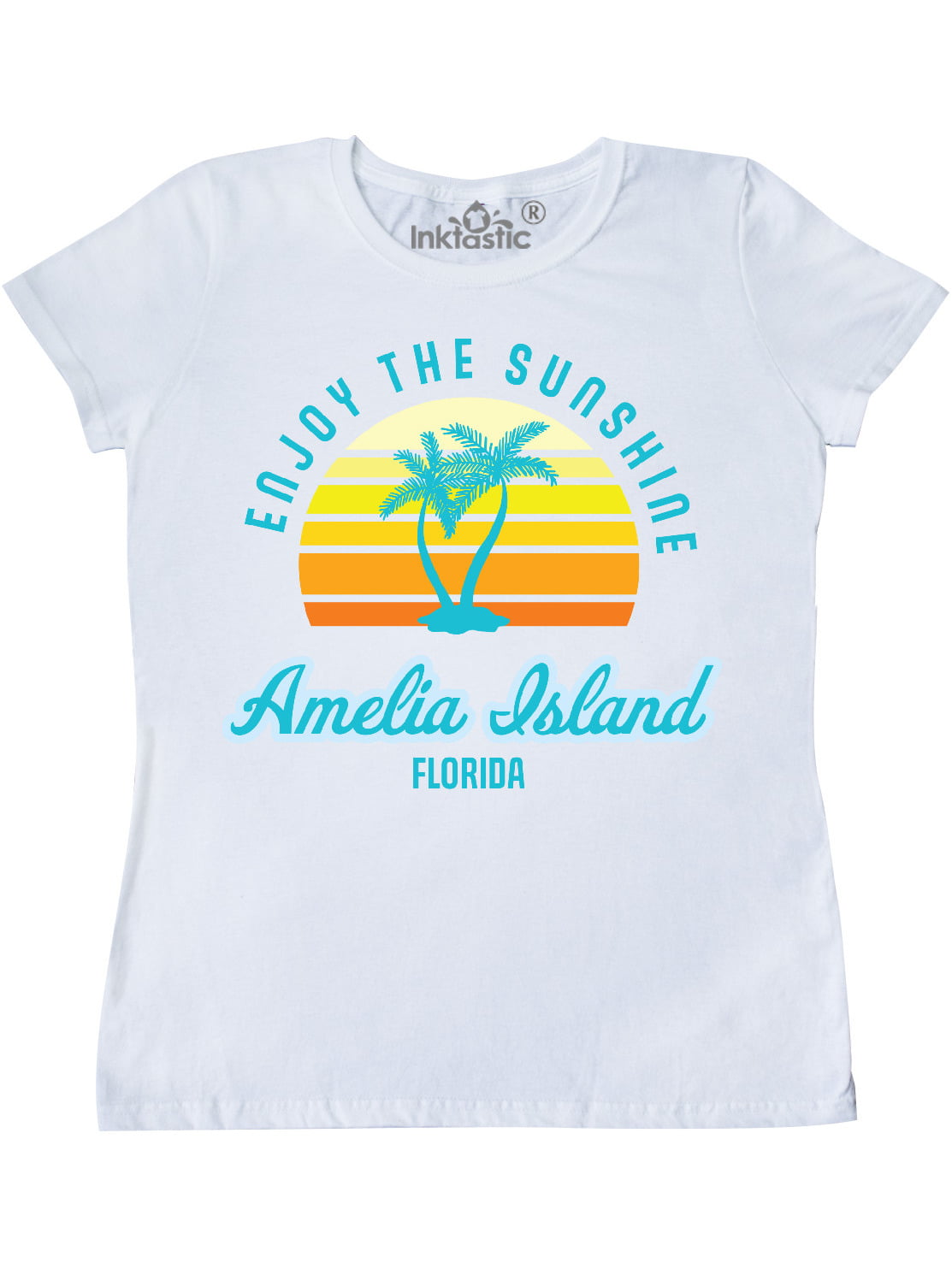 inktastic Summer Enjoy The Sunshine Amelia Island Florida in Pink Baby T-Shirt 