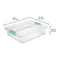thumbnail image 6 of Sterilite Plastic Large Clip Clear, 6 Pack & Mini Clip Storage Box, 6 Pack, 6 of 11