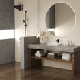 thumbnail image 5 of Deervalley Liberty 16'' X 12'' Drop-In Bathroom Sink Semi-Recessed Vessel Sink Rectangular Above Counter Basin DV-1V0347, 5 of 12