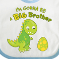 thumbnail image 4 of Inktastic I'm Gonna Be a Big Brother-dino Boys Baby Bib, 4 of 4