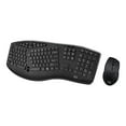 thumbnail image 1 of Adesso Tru-Form Media 1600 - Keyboard and mouse set - with scroll wheel - wireless - 2.4 GHz - French - black, 1 of 24