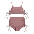 thumbnail image 2 of Maternity Women Bikini Set Bathing Suit Solid Color Sleeveless Swimsuit Print Two Piece With Briefs For Beach Pool, 2 of 4