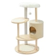 thumbnail image 4 of Domestic Delivery Big Cat Tree Tower Condo Furniture Scratch Post Cat Jumping Toy with Ladder for Kittens Pet House Play ShopWise Round, 4 of 18
