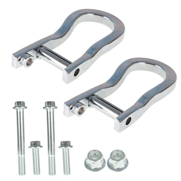 Genrics 2X For 2007 08 09-2019 Chevrolet Silverado Sierra 1500 Chrome Tow Hooks 84072462