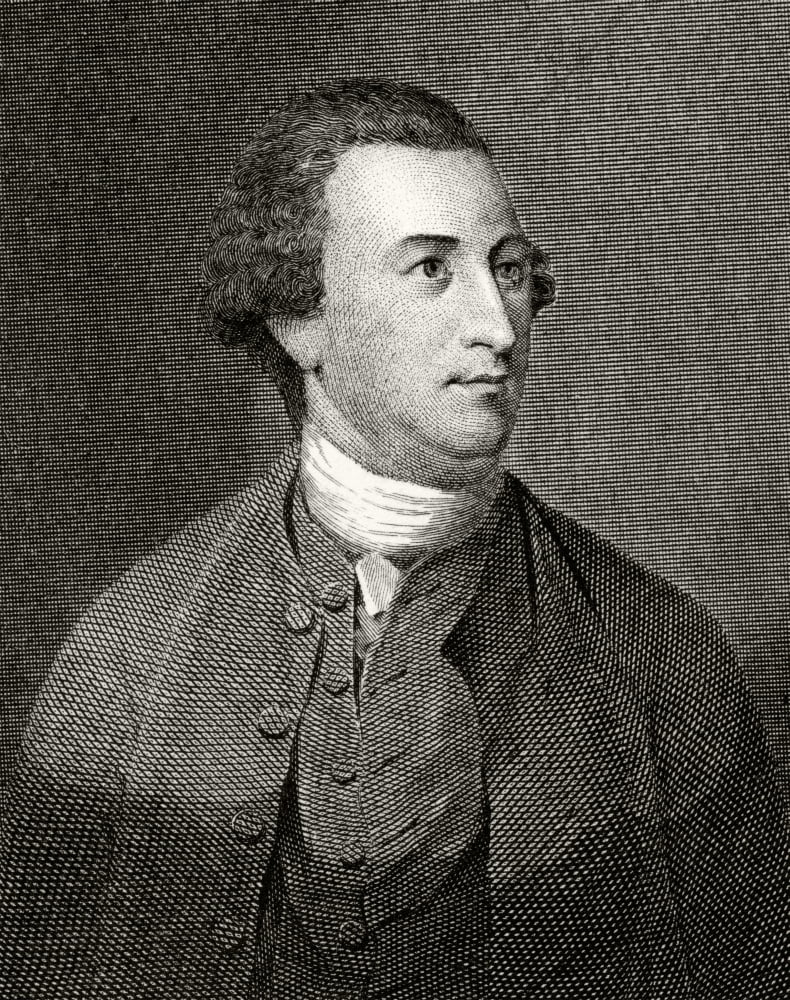 William Paca 1740 To 1799 American Statesman And Founding Father A Signatory Of Declaration Of Independence Engraved By P Maverick From A Drawing By JB Longacre After Copley Canvas Art - Ken Welsh De