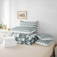 thumbnail image 6 of jejeloiu Ancient Aztec Theme Twin Bedding Sets 7-Piece,Boho Bohemain Geometric Bedding Comforter Set,Lightgreen White Sheet Sets For Men Women,Microfiber Bedroom Decorative Reversible, 6 of 8