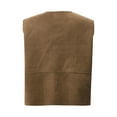thumbnail image 4 of Ocealan Kids Medieval Pirates Suede Waistcoat Lace Up Vest Top Sailor Short Coat Brown 8, 4 of 5