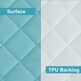 thumbnail image 2 of Super Soft and Quilted Toddler Waterproof Fitted Sheets Set of 2, Machine Washable Crib Mattress Protectors with Deep Pocket, Toddler-Mini, 24 x 38 Inches, Aqua Blue, 2 of 7