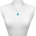 thumbnail image 2 of Delight Jewelry Silver-tone Small Teal Enamel Disc - Silvertone Class of 2026 Delicate Bar Necklace, 18.75", 2 of 4