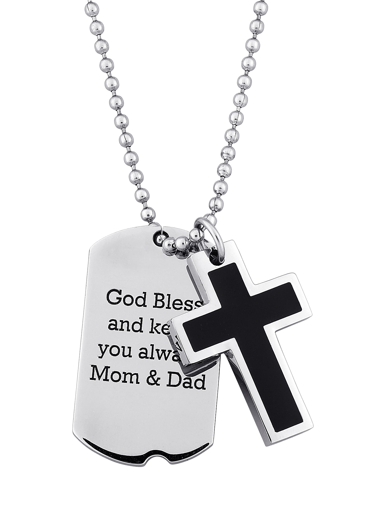 double dog tag necklace engraved