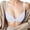 White, variant on Sngxgn Wireless Bras for Women Comfort Full Coverage T-Shirt Bra Lightly Lined Push up Bra V-Neck Bralettes for Ladies(White,L)