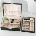 thumbnail image 1 of pitrice Jewelry Storage Case Organizer Display Holder for Rings Women Girls Gifts Black, 1 of 9