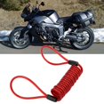 thumbnail image 1 of Cuerda de Advertencia de Cable de Bobina de Recordatorio de Bloqueo de Freno de Disco de bicícleta de Motocicleta Antirrobo de Pvc Rojo, 1 of 7