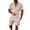 Beige, variant on JIKNTTR Men's 2 Pieces Linen Set 2025 Summer Beach Fashion Casual Zipper Short Sleeved Shorts Set Simple Versatile Pant Set