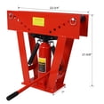 thumbnail image 2 of 16 Ton Hydraulic Pipe Bender Manual Copper Exhaust Bender Tool , Piping Bending Exhaust Tube Fabric with 6 Dies, Adjustable Rollers Bending Steel Iron Metal Ratcheting for Pipe Tube Bender, 2 of 22