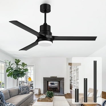 SKEVEN Ceiling Fans with Lights and Remote, 52 Inch Ceiling Fan with 6 Speed Outdoor Fan with Lights for Patio Farmhouse Bedroom Indoor Outdoor