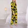 thumbnail image 3 of Sikiie Sunflowers In Vintage Women's Long-Sleeve Shirt and Full-Length Bottom Pajama Set (s-xxl)-XX-Large, 3 of 7