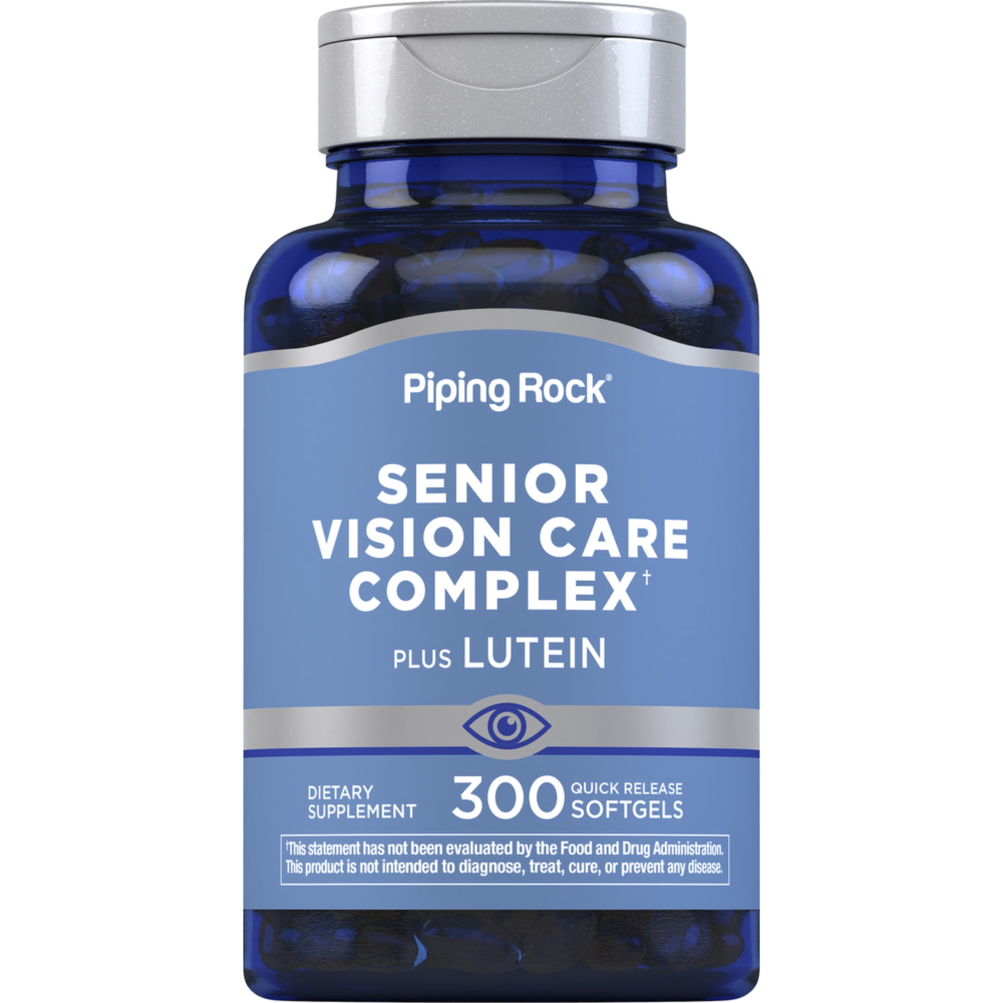 Eye Vitamins Lutein and Zeaxanthin | 300 Softgels | Senior Vision Care | by Piping Rock