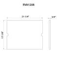 thumbnail image 2 of Ruvati USA RVA1208 21 x 17 in. Solid Wood Replacement Cutting Board Sink Cover for Workstation Sink, 2 of 3