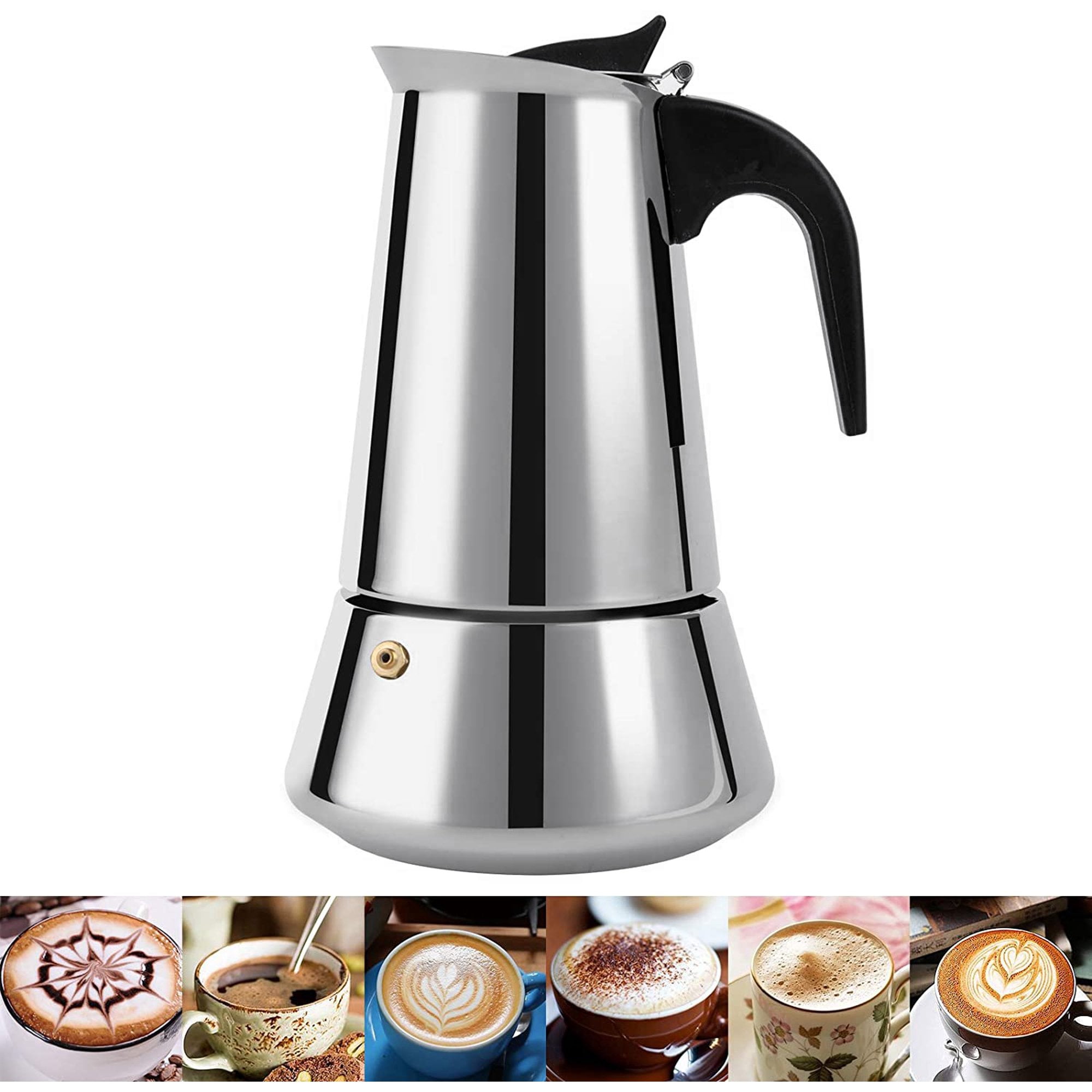 Buy Stovetop Espresso Maker Moka Pot 4 Cup Percolator Coffee Maker