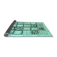 thumbnail image 2 of Ahgly Company Indoor Round Abstract Light Blue Contemporary Area Rugs, 5' Round, 2 of 4