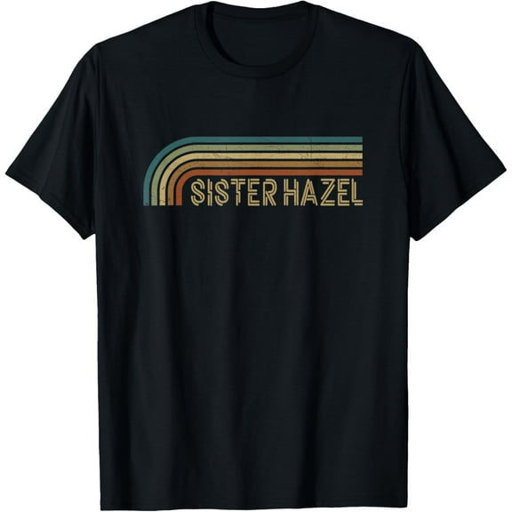 Vintage Sister Hazel Retro Stripes Music Band Folk Rock T-Shirt
