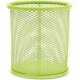 thumbnail image 1 of Circular Metal Mesh Pen Container Green Desktop Storage Box, 1 of 5