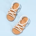 thumbnail image 6 of newwalpole Girls' Toddler Butterfly Sandals Comfy Hook-and-Loop Summer Shoes for Kids White for Size 8.5, 6 of 7