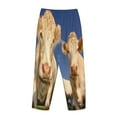 thumbnail image 5 of Bingfone Pajamas For Women,Cows Cattles Pajama Pants With Pockets-Small, 5 of 9