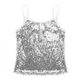 thumbnail image 3 of TiaoBug Kids Girls Shiny Sequined Adjustable Shoulder Straps Tank Top Dance Performing Camisole 6-16, 3 of 7