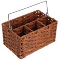 thumbnail image 2 of MIANGASTORE Porte-Couverts Imitation Rotin pour Cuisine Table à Manger, 2 of 5