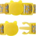 thumbnail image 4 of Reflective Cat Collars Breakaway with Bell, 2 Pack Girl Boy Pet Kitten Collar Adjustable 7.5-12.5 Inch Yellow, 4 of 5