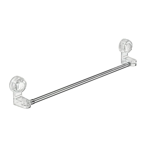 Estante giratorio extensible con ventosas para ahorrar espacio en el baño, para toallas y batas No requiere taladro para su instalación