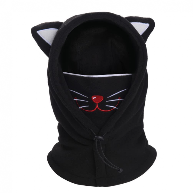 Pasamontañas para niños y niñas, gorro de invierno de forro polar lavable con cubierta facial para viento en climas fríos