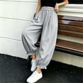 thumbnail image 3 of Vrorvz Womens Jogger Pants Elastic Waisted Pant Summer Casual Work Comfortable Trouser Palazzo Loose Trouser, 3 of 4