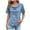 Blue, variant on Womens Athletic Tops Short Sleeve Tops for Women Summer Spandex T Shirts for Women Large Shirt Long Sleeves Shirt Long Exercise Shirts Tees Short Sleeve Tunic Raglan Turtle Neck Purple XL