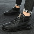 thumbnail image 2 of KELINFONG Men's High Top Ankle Boots Lace up Flat Fashion Sneakers Boots Waterproof Walking Shoes, 2 of 7